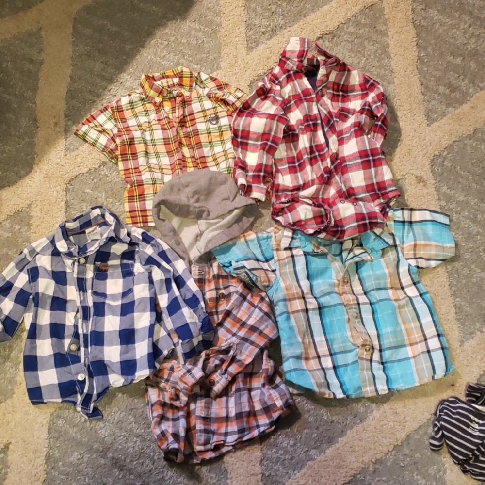 5 plaid shirts